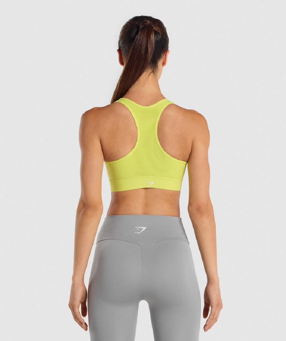 Sujetadores Deportivos Gymshark Ligeros High Support Mujer Amarillos | MX_4060KOR