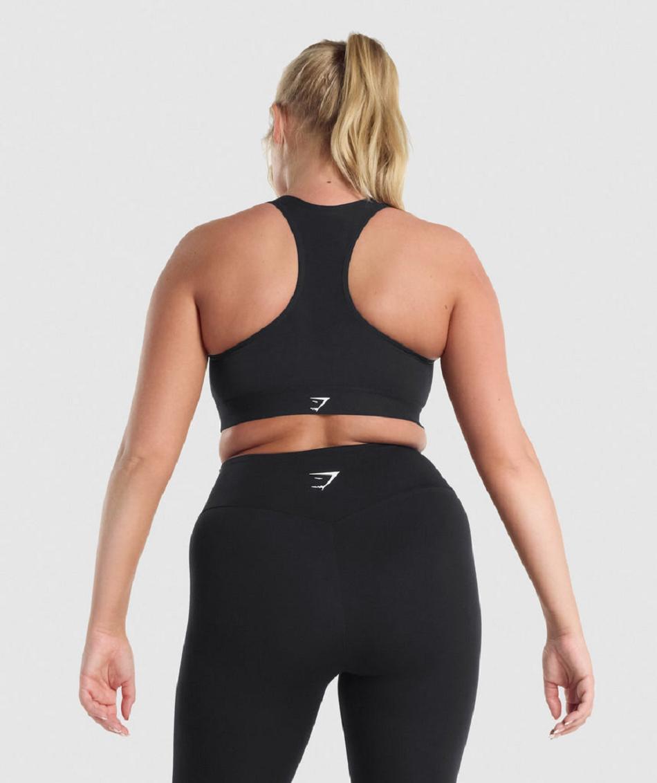 Sujetadores Deportivos Gymshark Ligeros High Support Mujer Negros | MX_4065VRW