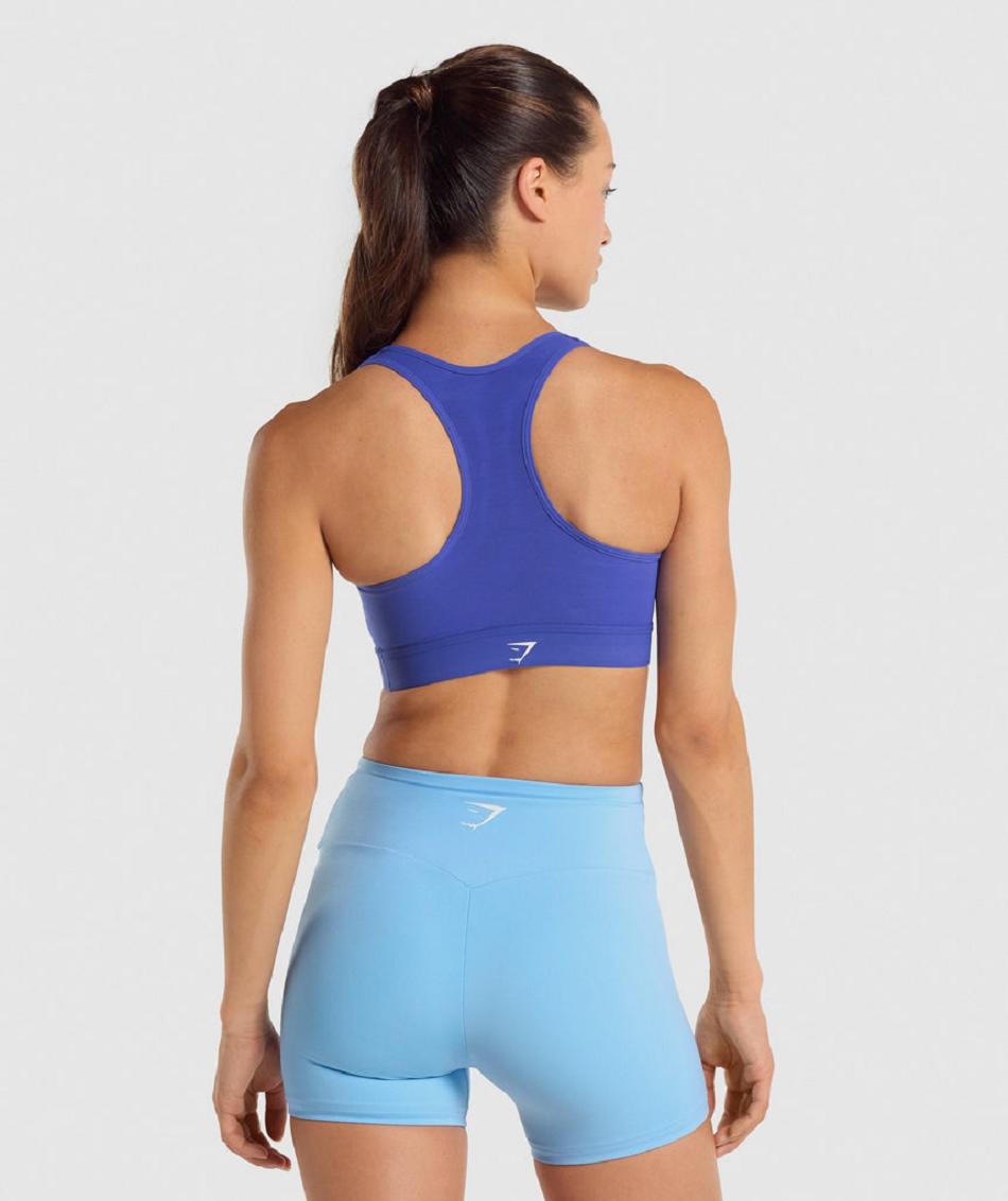 Sujetadores Deportivos Gymshark Ligeros High Support Mujer Azules Oscuro | MX_4069QMA