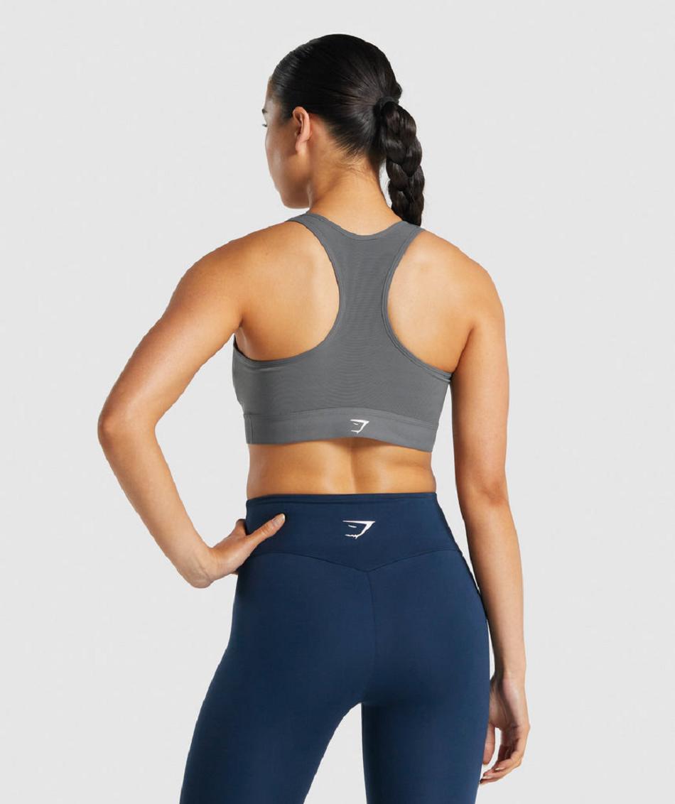 Sujetadores Deportivos Gymshark Ligeros High Support Mujer Grises | MX_4071EBC