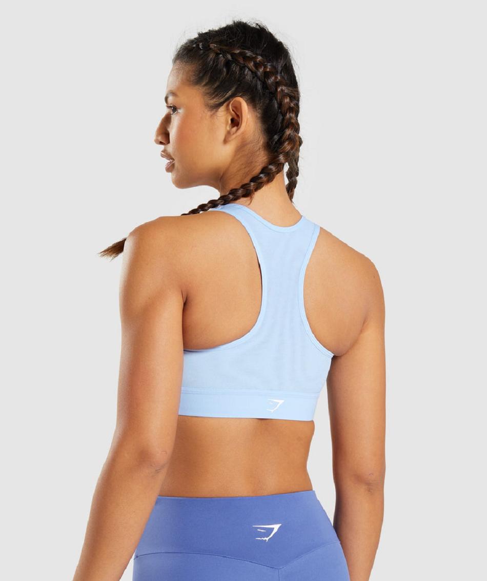 Sujetadores Deportivos Gymshark Ligeros High Support Mujer Azules | MX_4153FDN