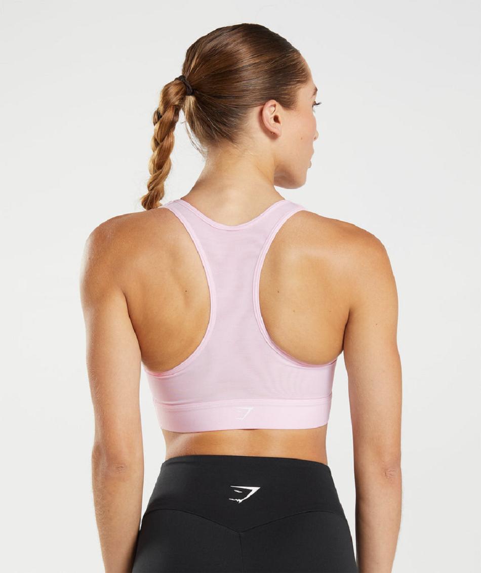 Sujetadores Deportivos Gymshark Ligeros High Support Mujer Rosas | MX_4175EBC