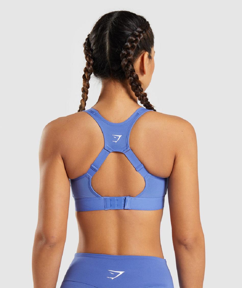 Sujetadores Deportivos Gymshark Open Back Mujer Azules | MX_4183AHK