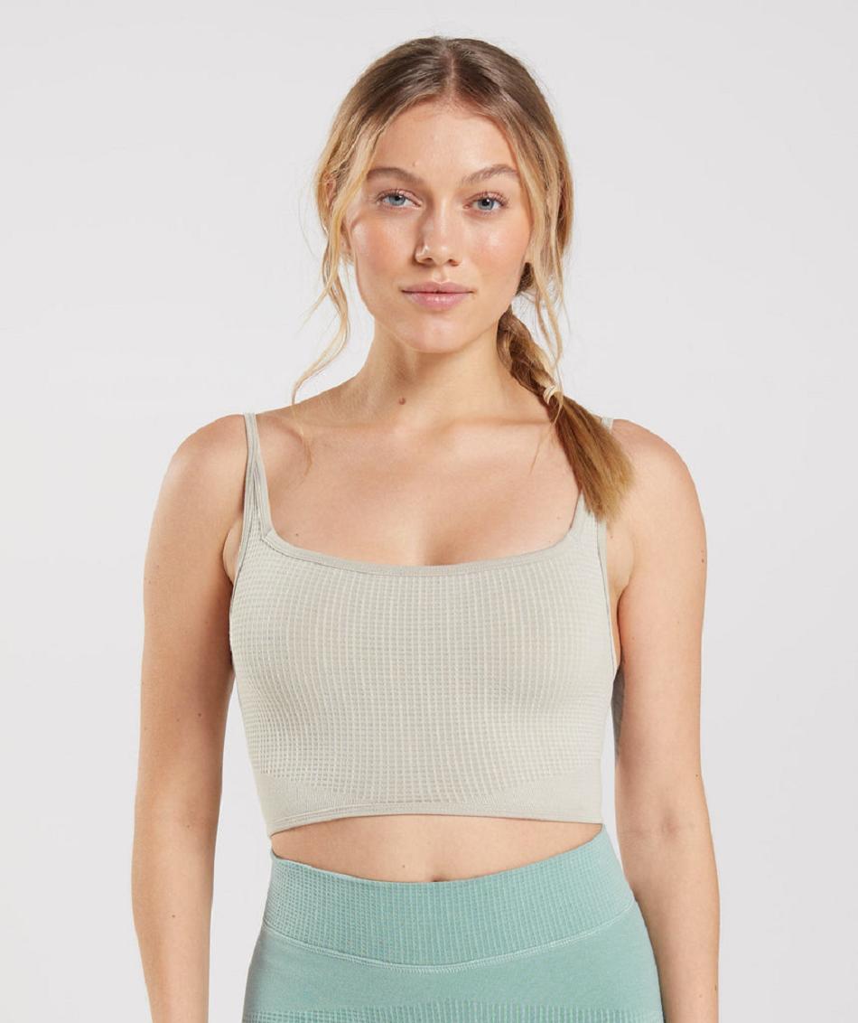 Sujetadores Deportivos Gymshark Pause Seamless Bralette Mujer Grises | MX_4186DFM