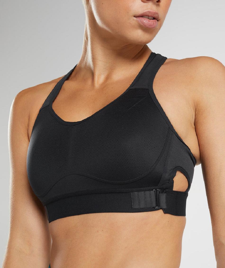 Sujetadores Deportivos Gymshark Racerback High Support Mujer Negros | MX_4200QMA