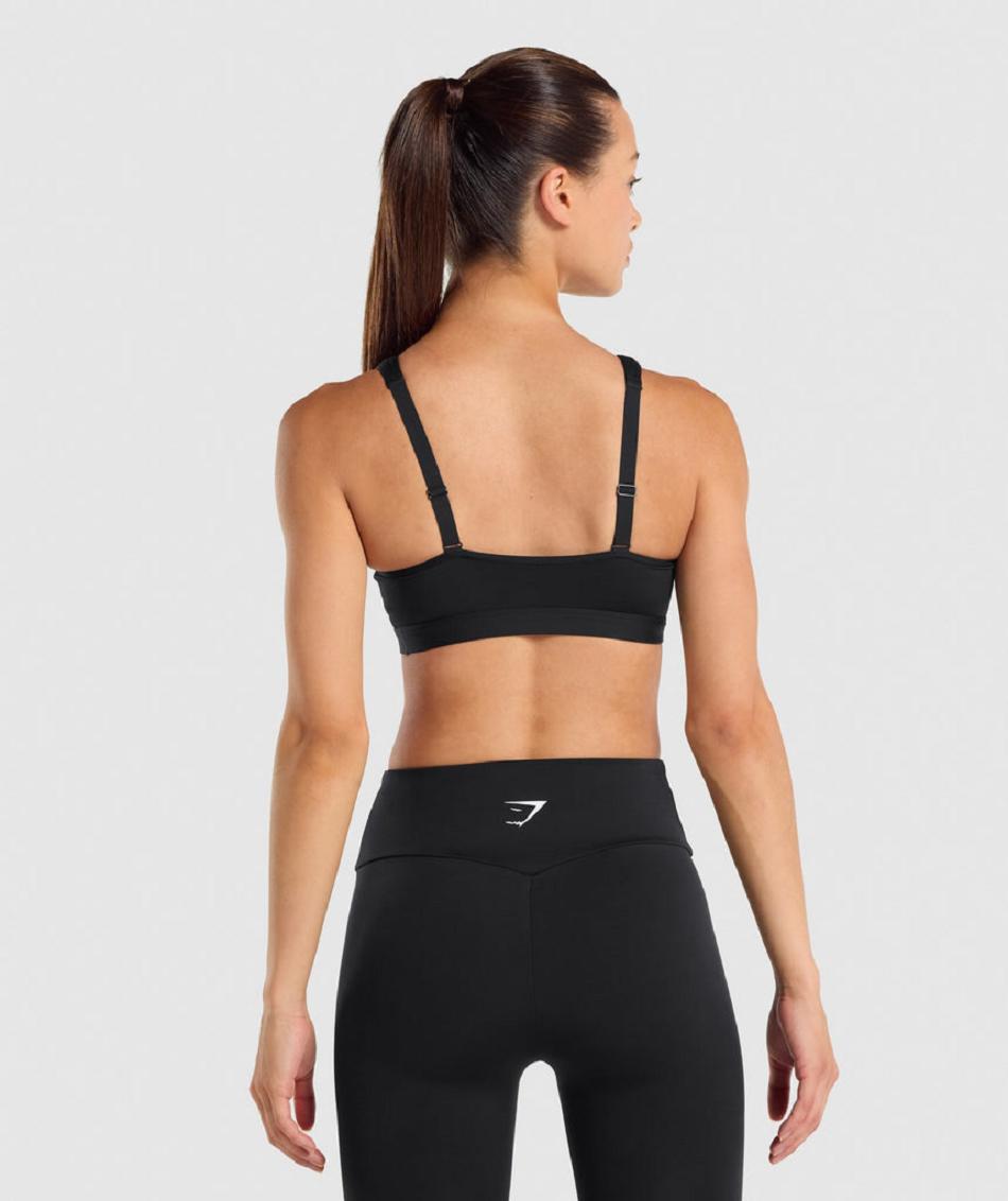 Sujetadores Deportivos Gymshark Scoop Neck Mujer Negros | MX_4143CTV