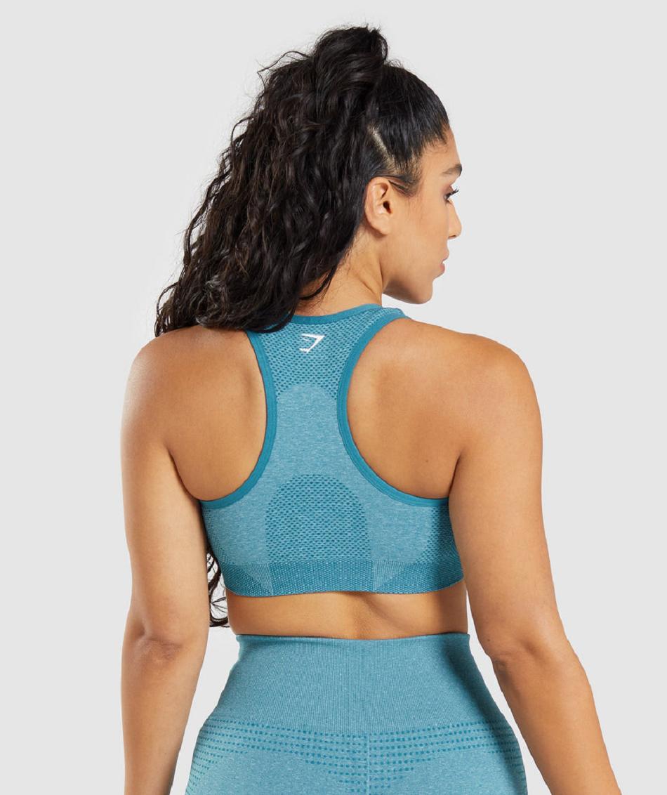 Sujetadores Deportivos Gymshark Vital Seamless 2.0 Mujer Turquesa | MX_4146NWY