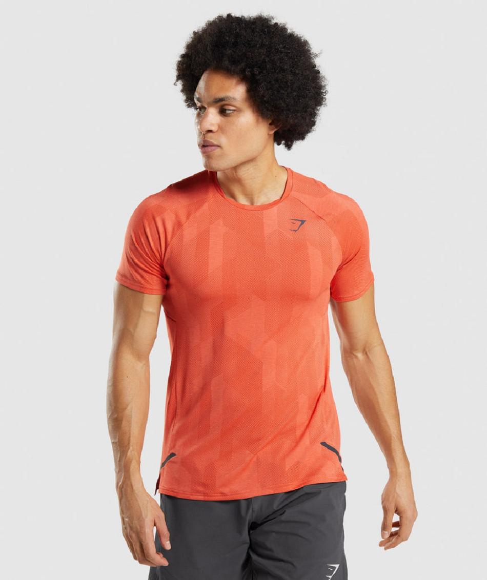 T Shirts Gymshark Apex Hombre Naranjas Naranjas | MX_3133BEX