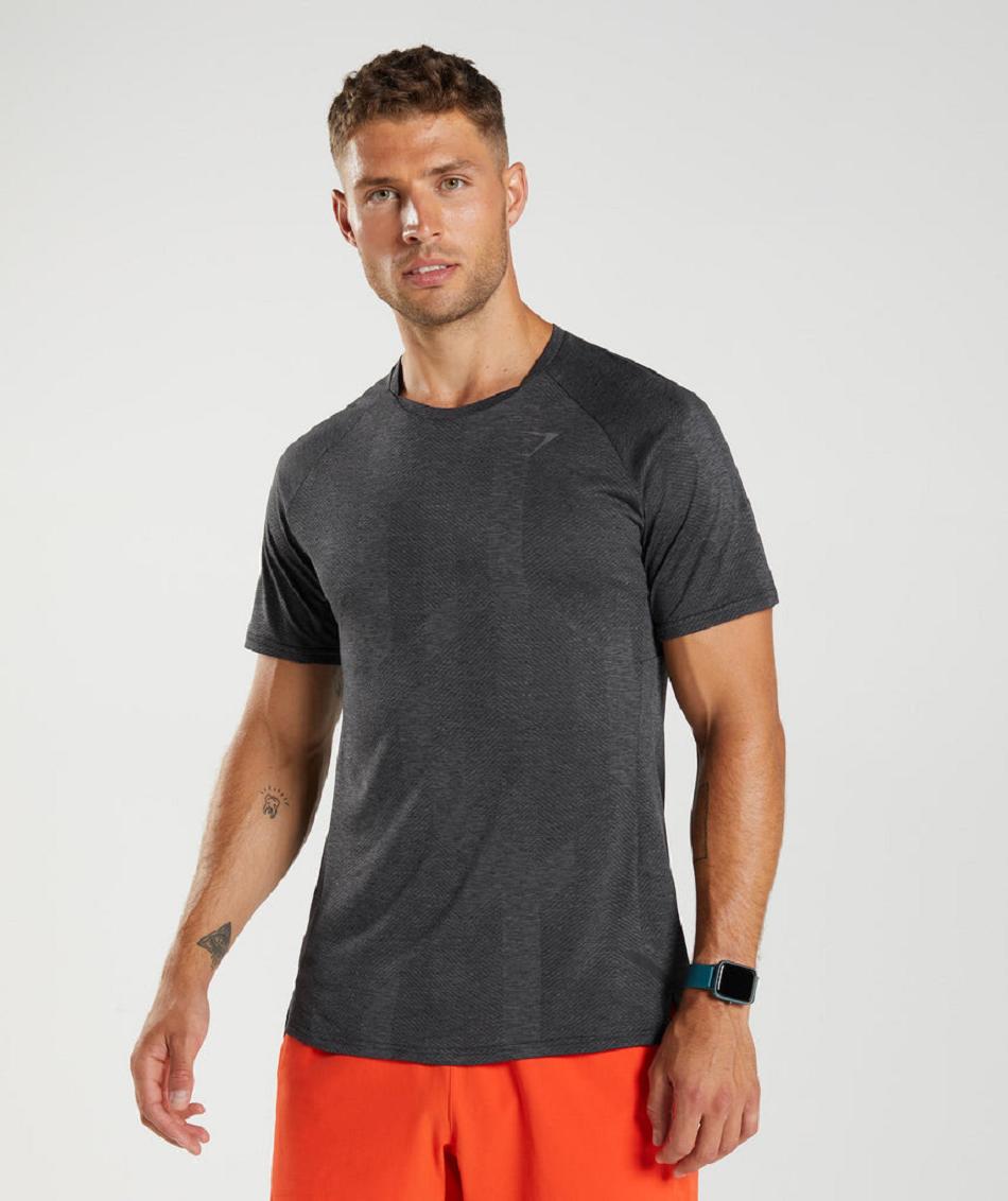 T Shirts Gymshark Apex Hombre Negros Grises | MX_3216KOR