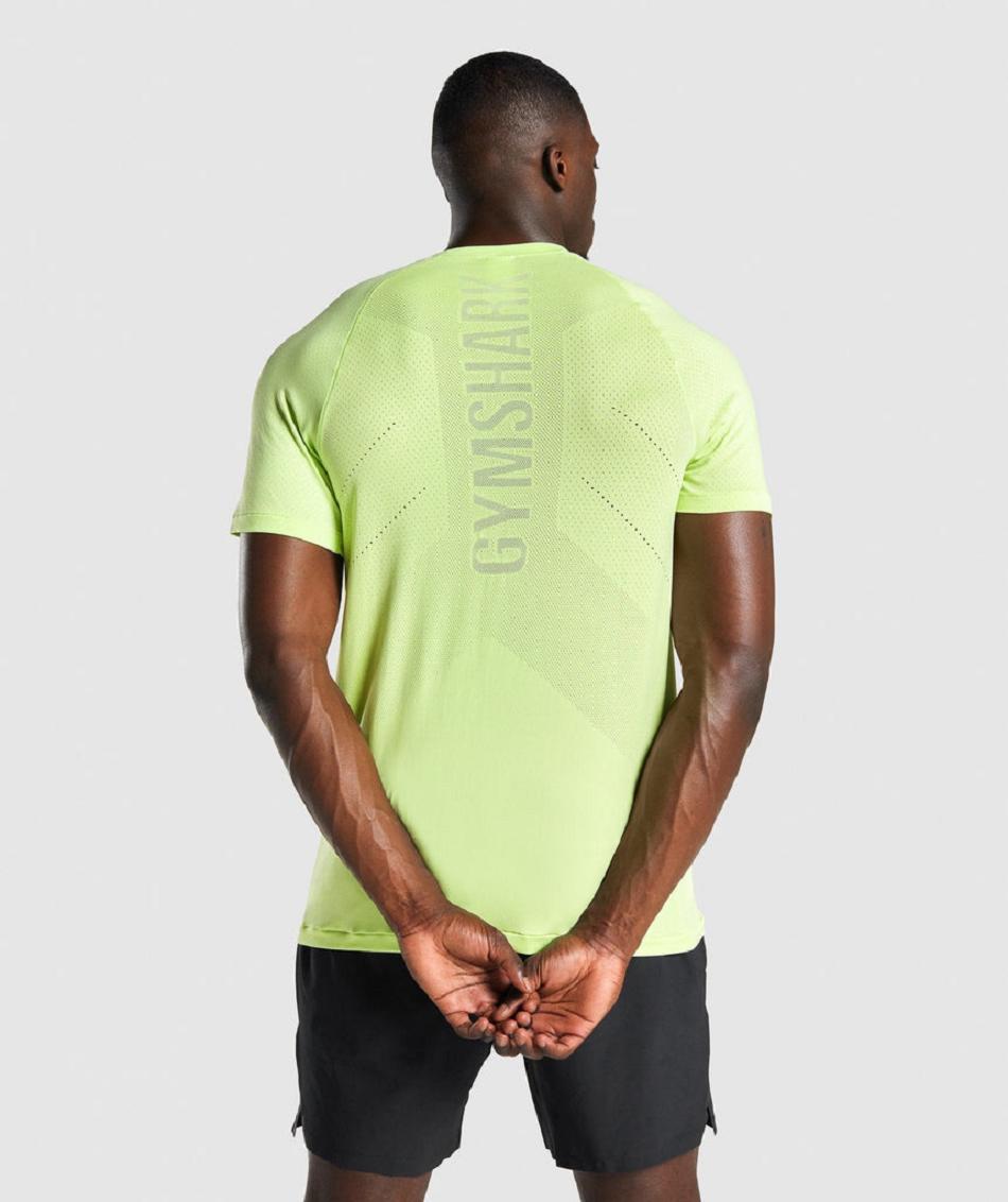 T Shirts Gymshark Apex Perform Hombre Verdes | MX_3183RVD