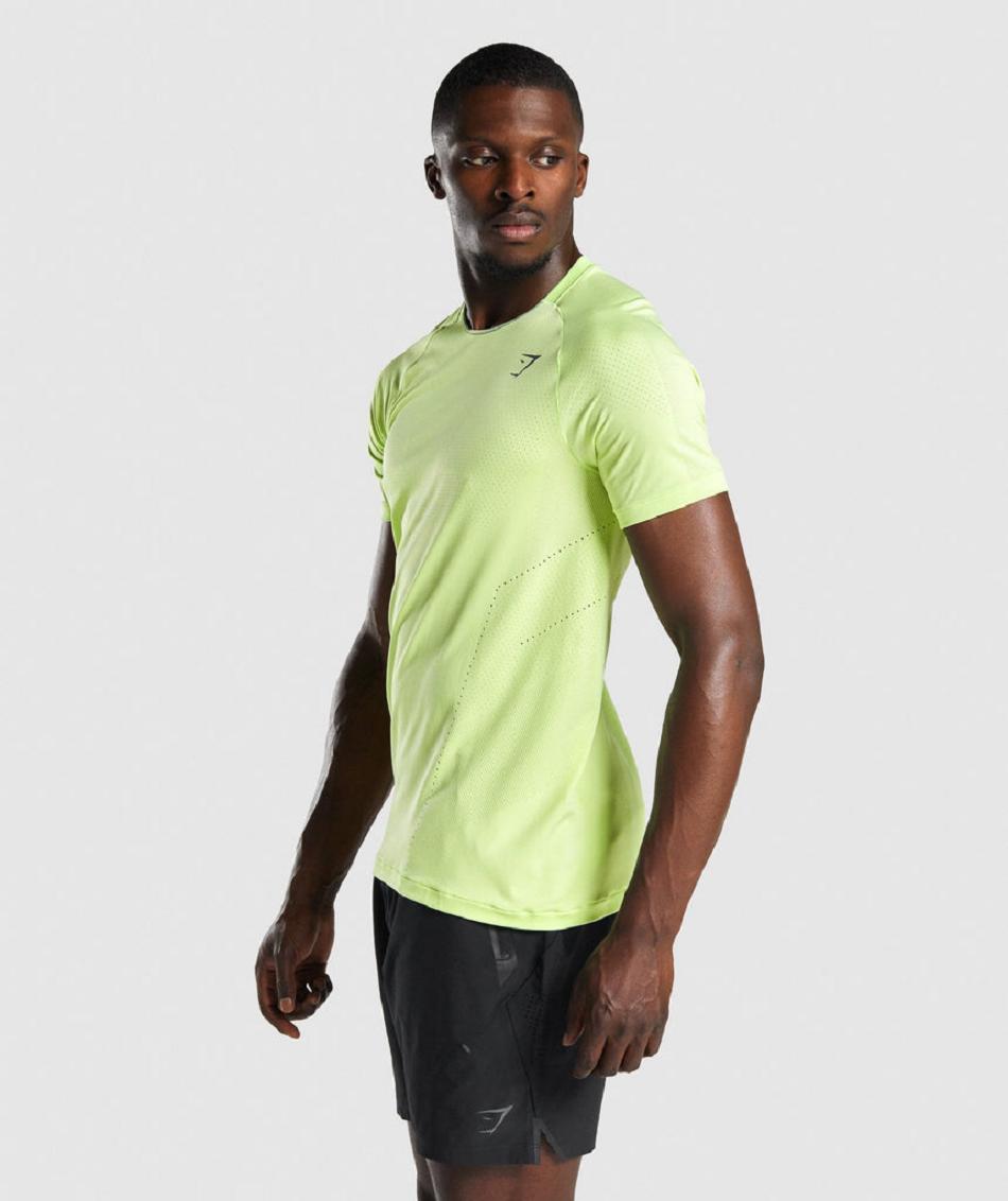 T Shirts Gymshark Apex Perform Hombre Verdes | MX_3183RVD