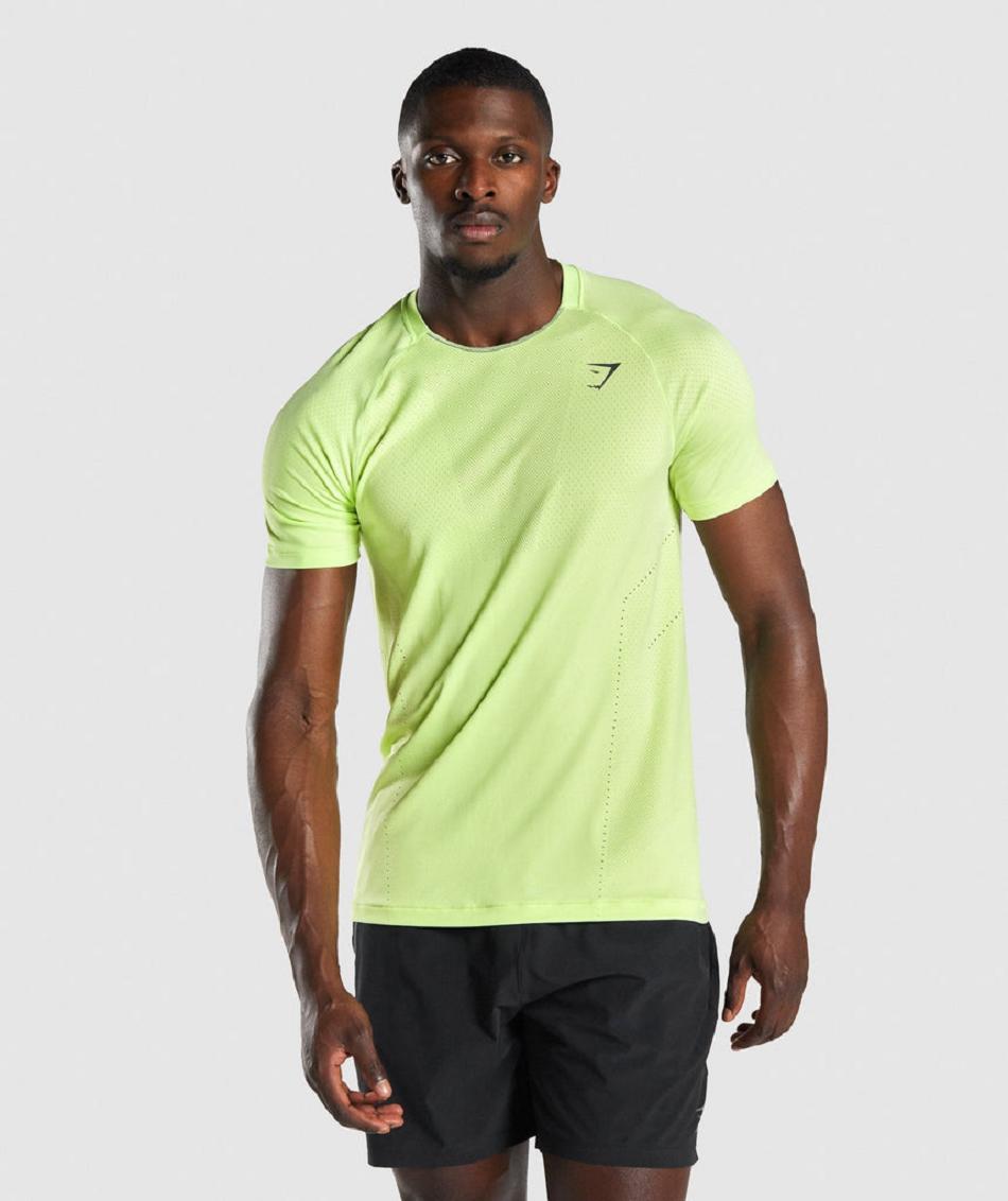 T Shirts Gymshark Apex Perform Hombre Verdes | MX_3183RVD