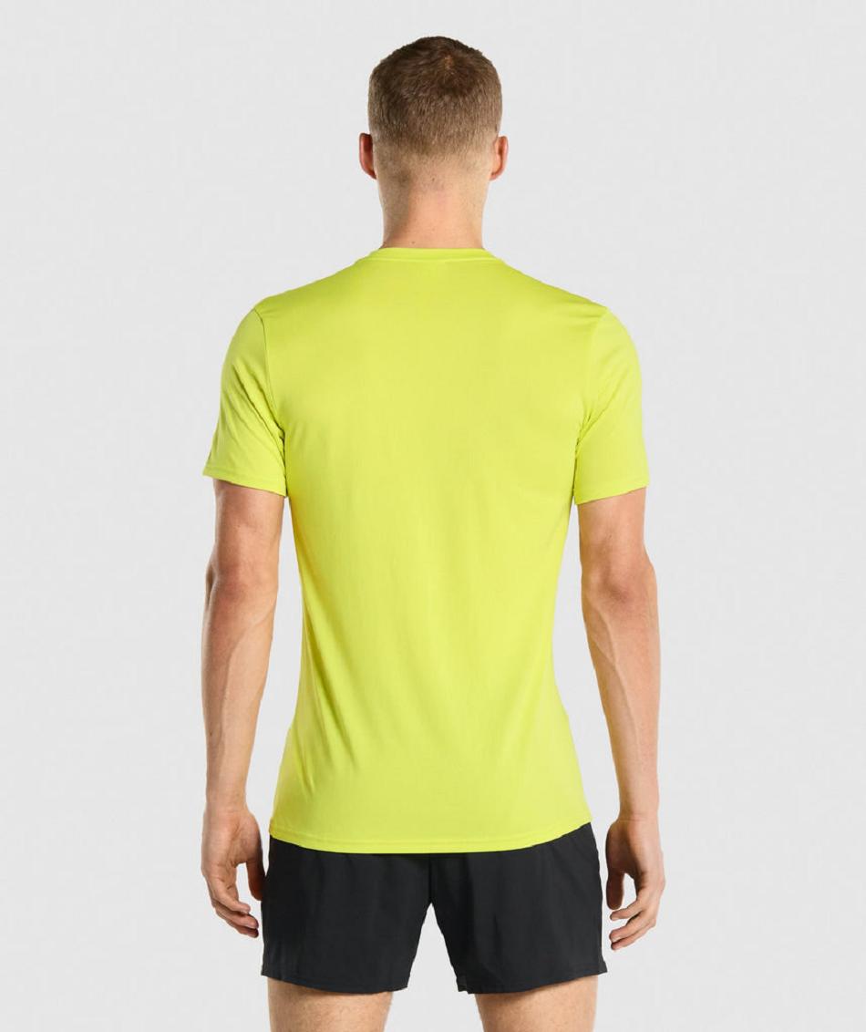 T Shirts Gymshark Arrival Hombre Amarillos | MX_3185YXF