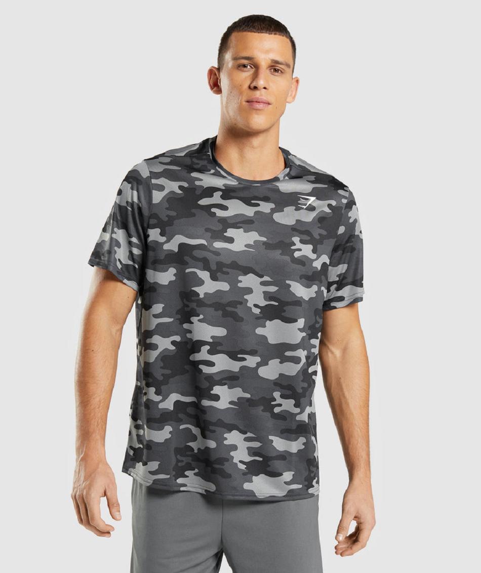 T Shirts Gymshark Arrival Hombre Grises | MX_3104CTV