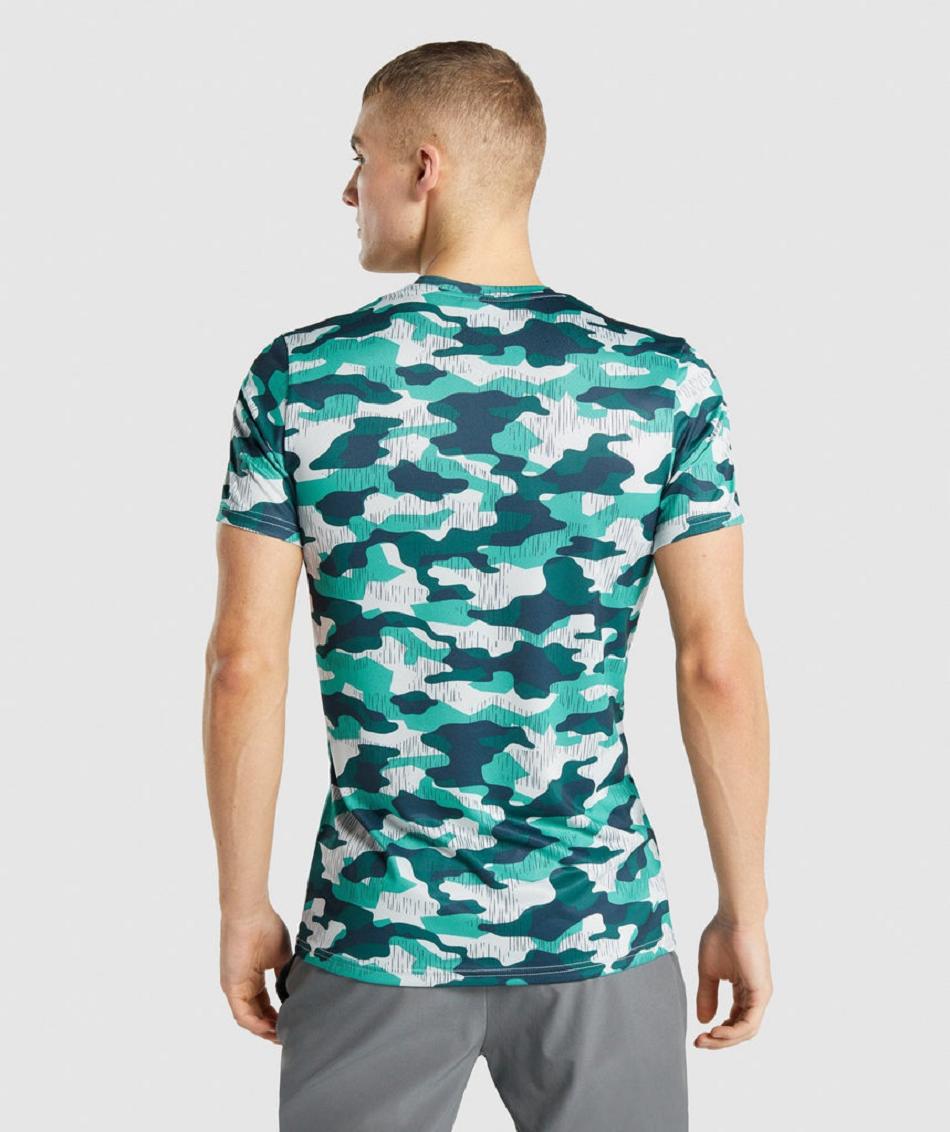 T Shirts Gymshark Arrival Hombre Turquesa | MX_3165SGL