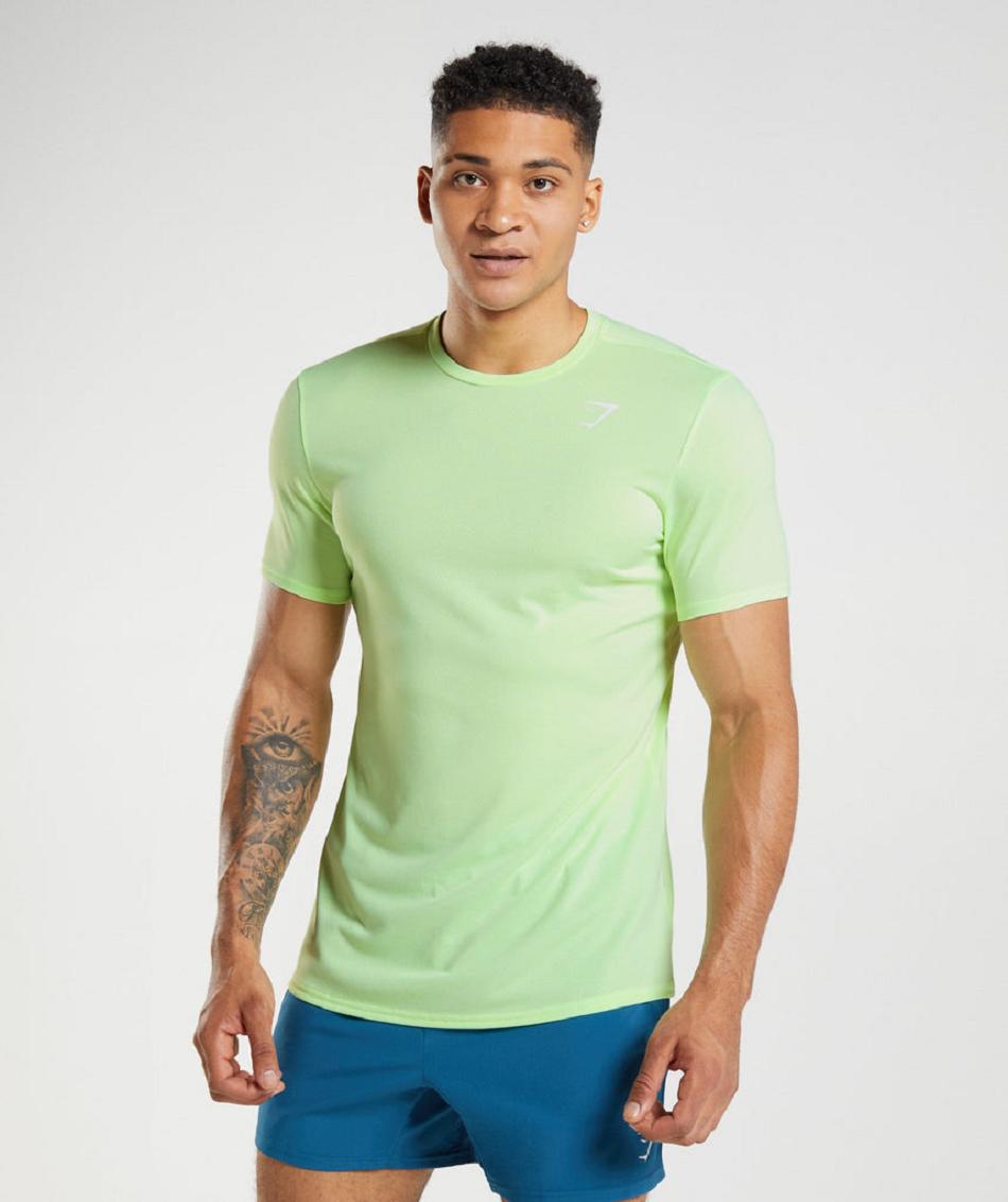 T Shirts Gymshark Arrival Hombre Verde Menta | MX_3265FDN