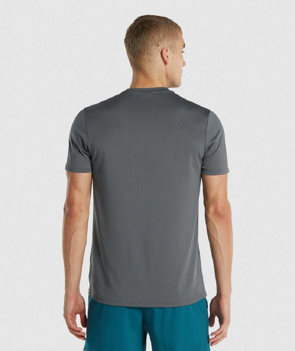 T Shirts Gymshark Arrival Regular Fit Hombre Grises | MX_3187ILH