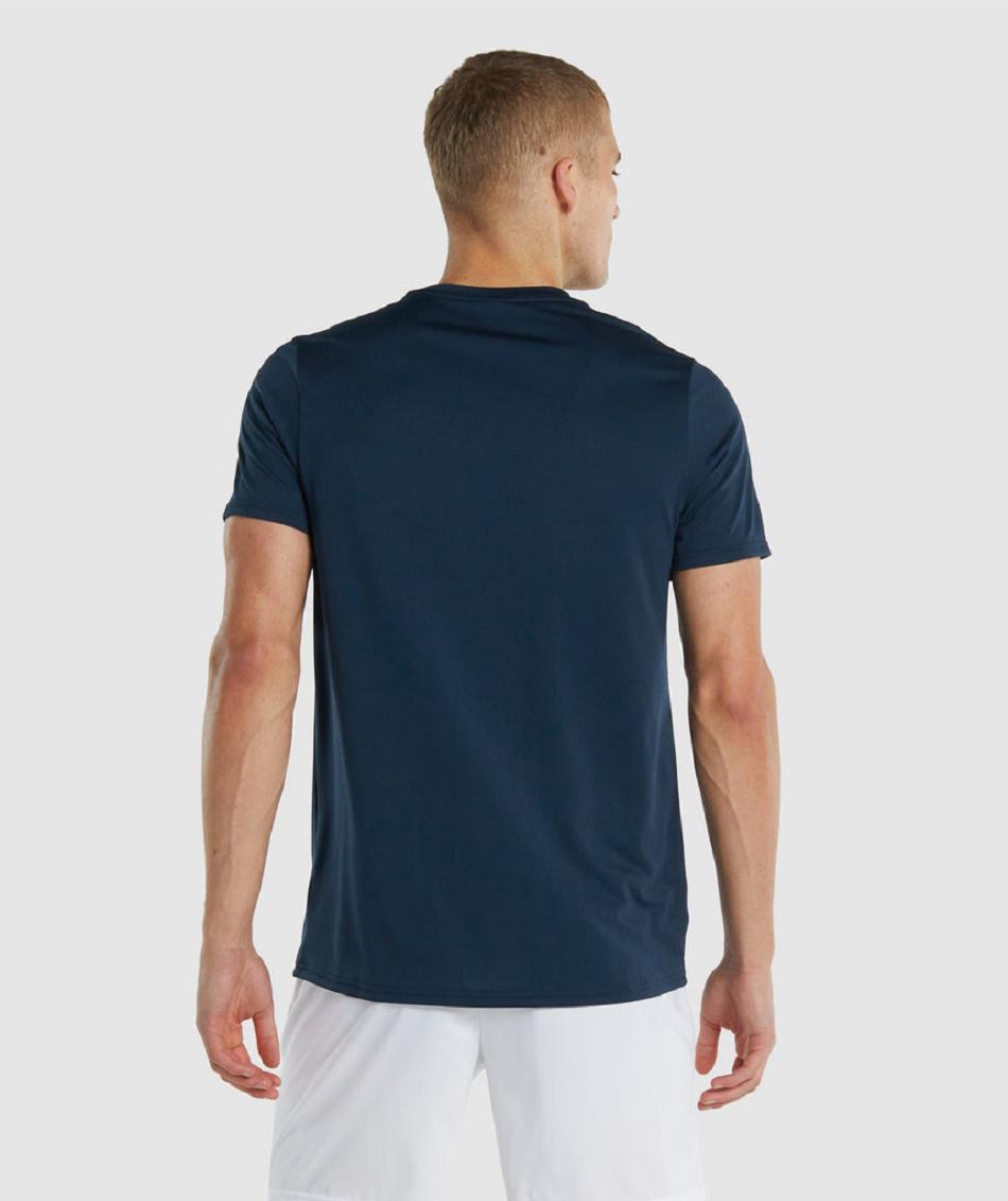 T Shirts Gymshark Arrival Regular Fit Hombre Azul Marino | MX_3193DFM