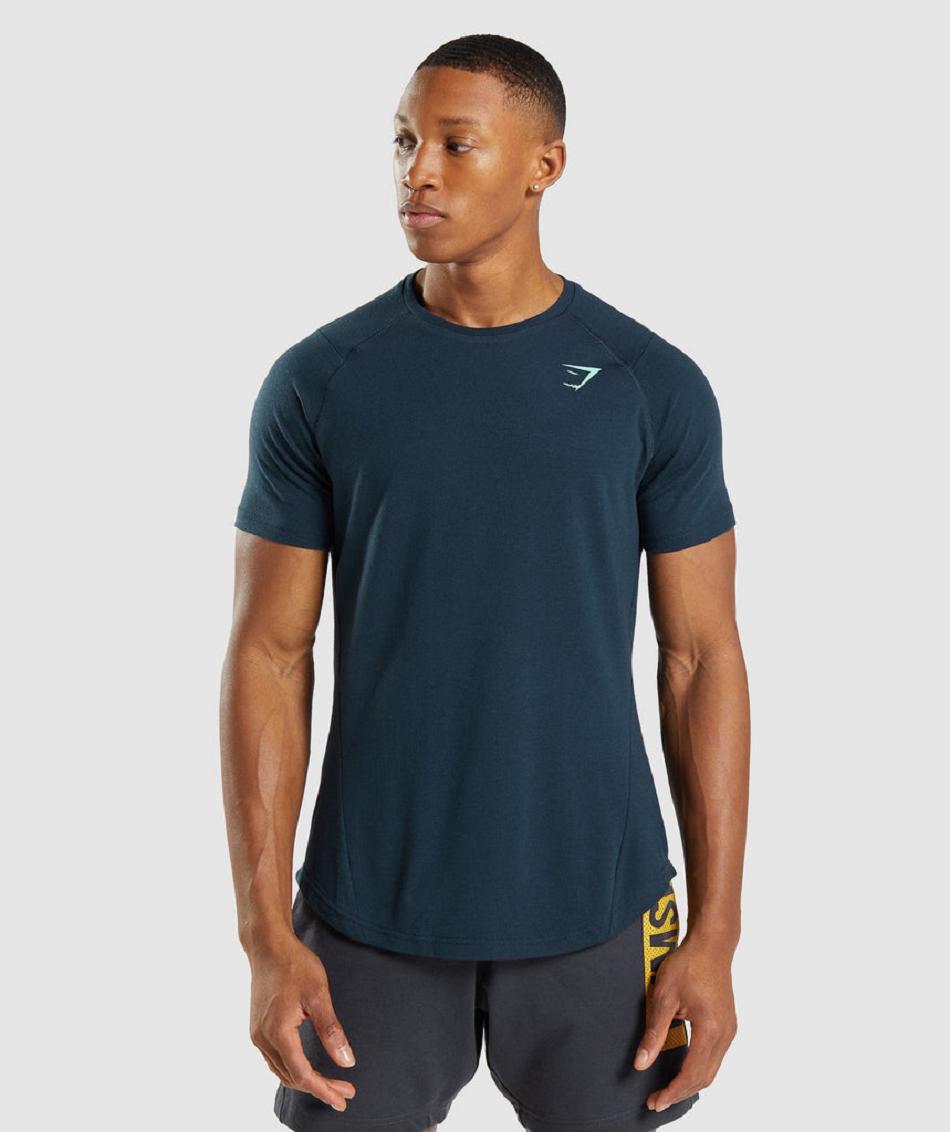 T Shirts Gymshark Bold Hombre Azul Marino | MX_3148XYU