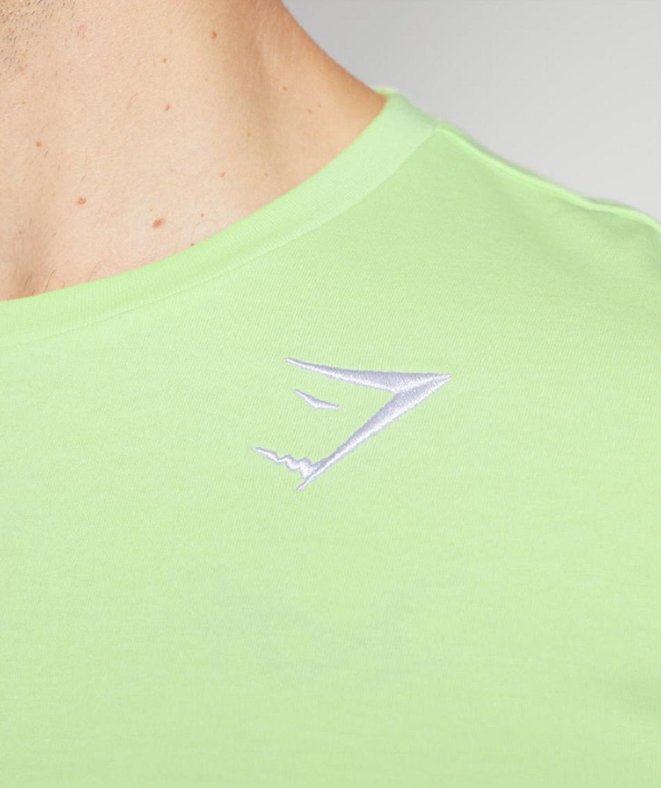 T Shirts Gymshark Crest Hombre Verdes | MX_3289ZUT