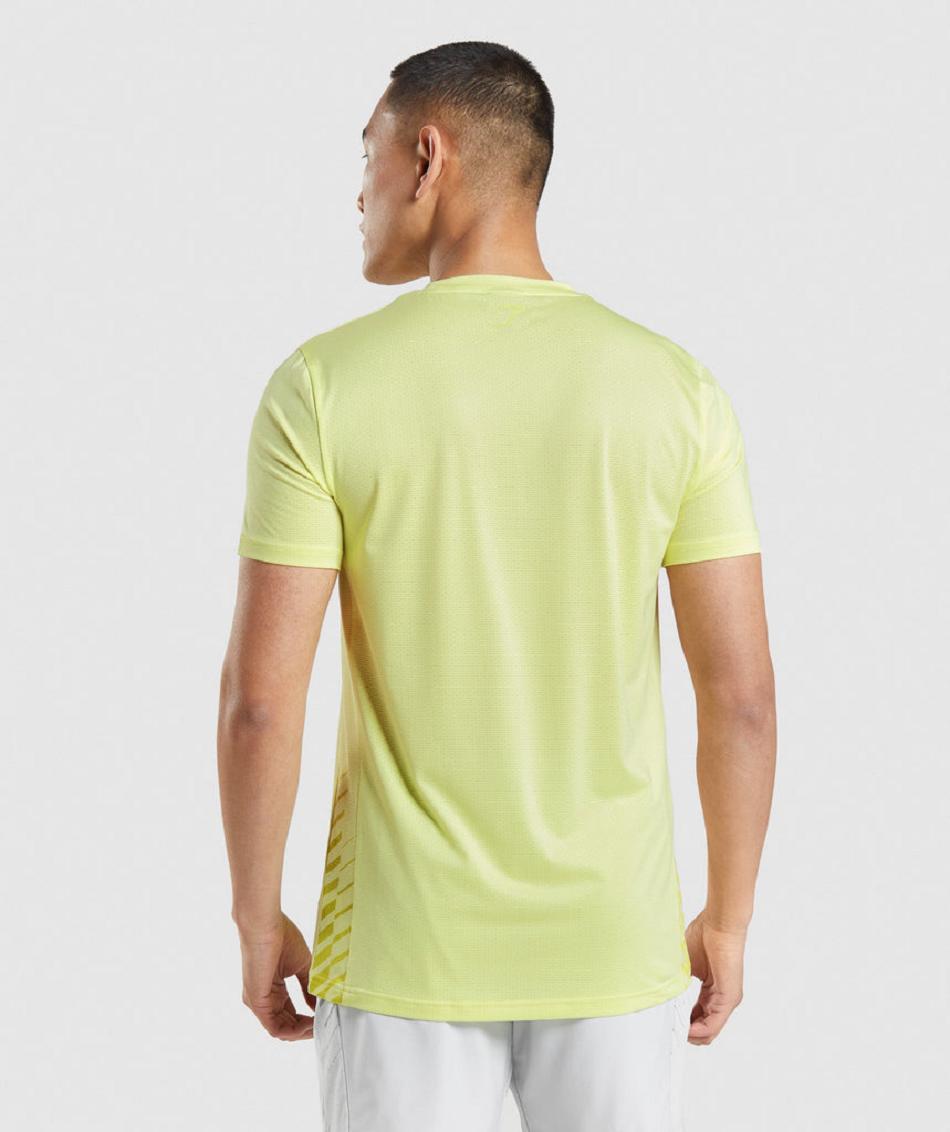 T Shirts Gymshark Deporte Stripe Hombre Verdes | MX_3095DFM