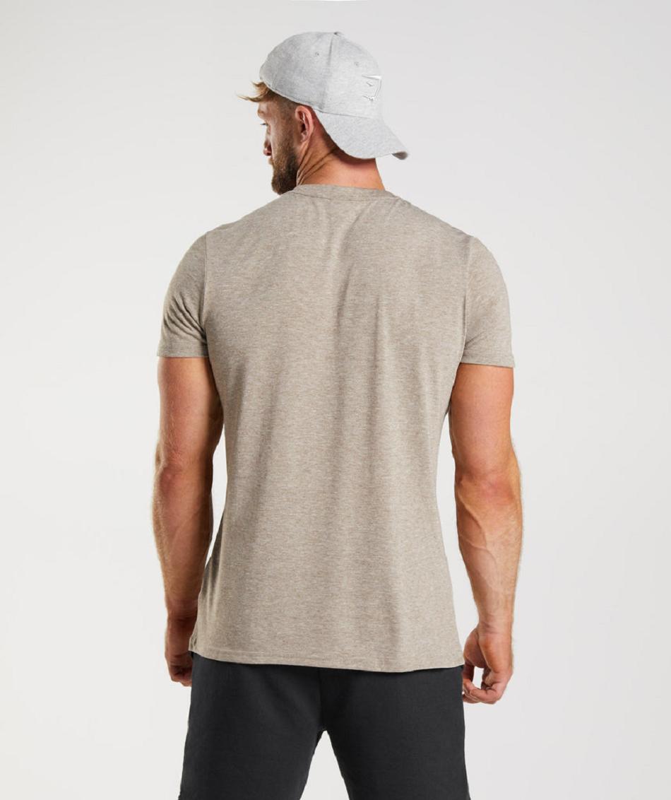 T Shirts Gymshark Legacy Hombre Grises | MX_3222BEX