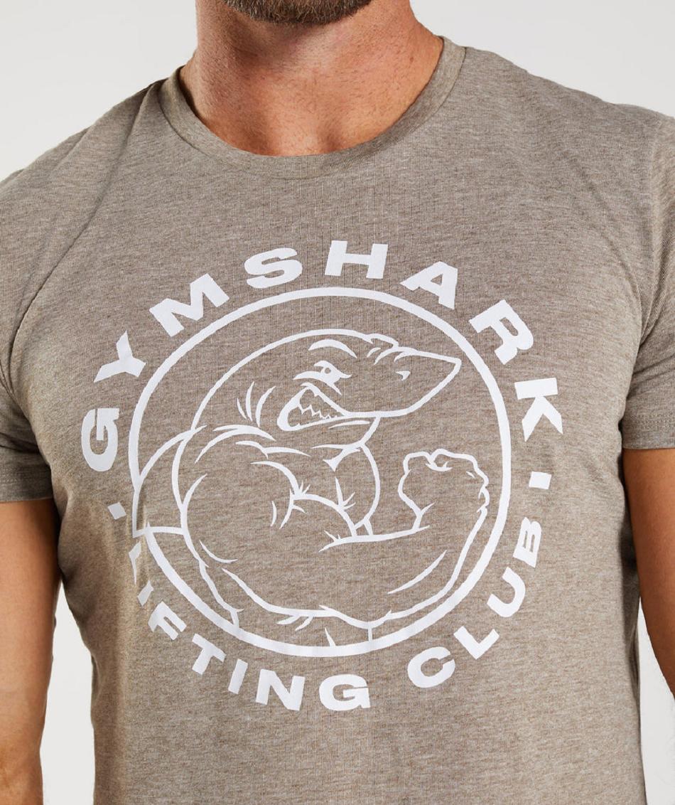 T Shirts Gymshark Legacy Hombre Grises | MX_3222BEX