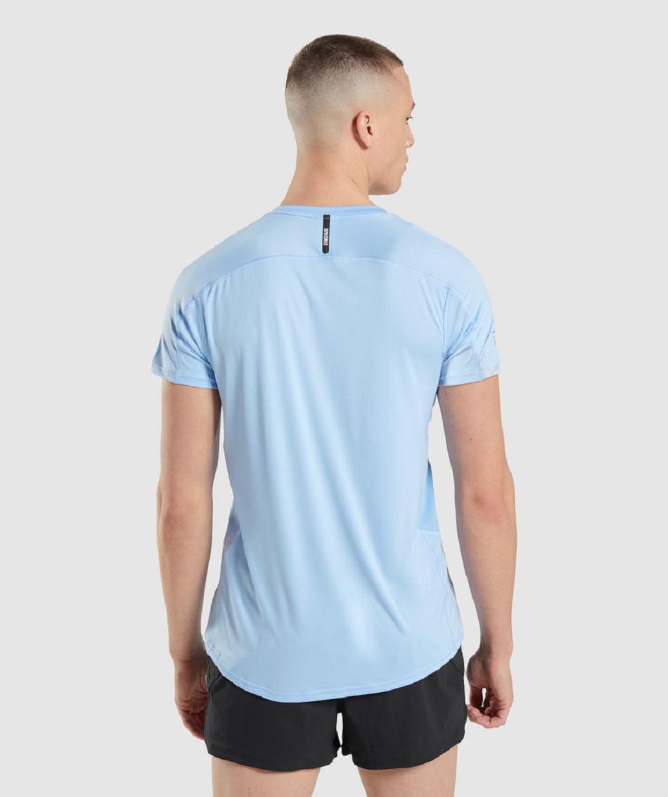 T Shirts Gymshark Speed Evolve Hombre Azules | MX_3115UZG