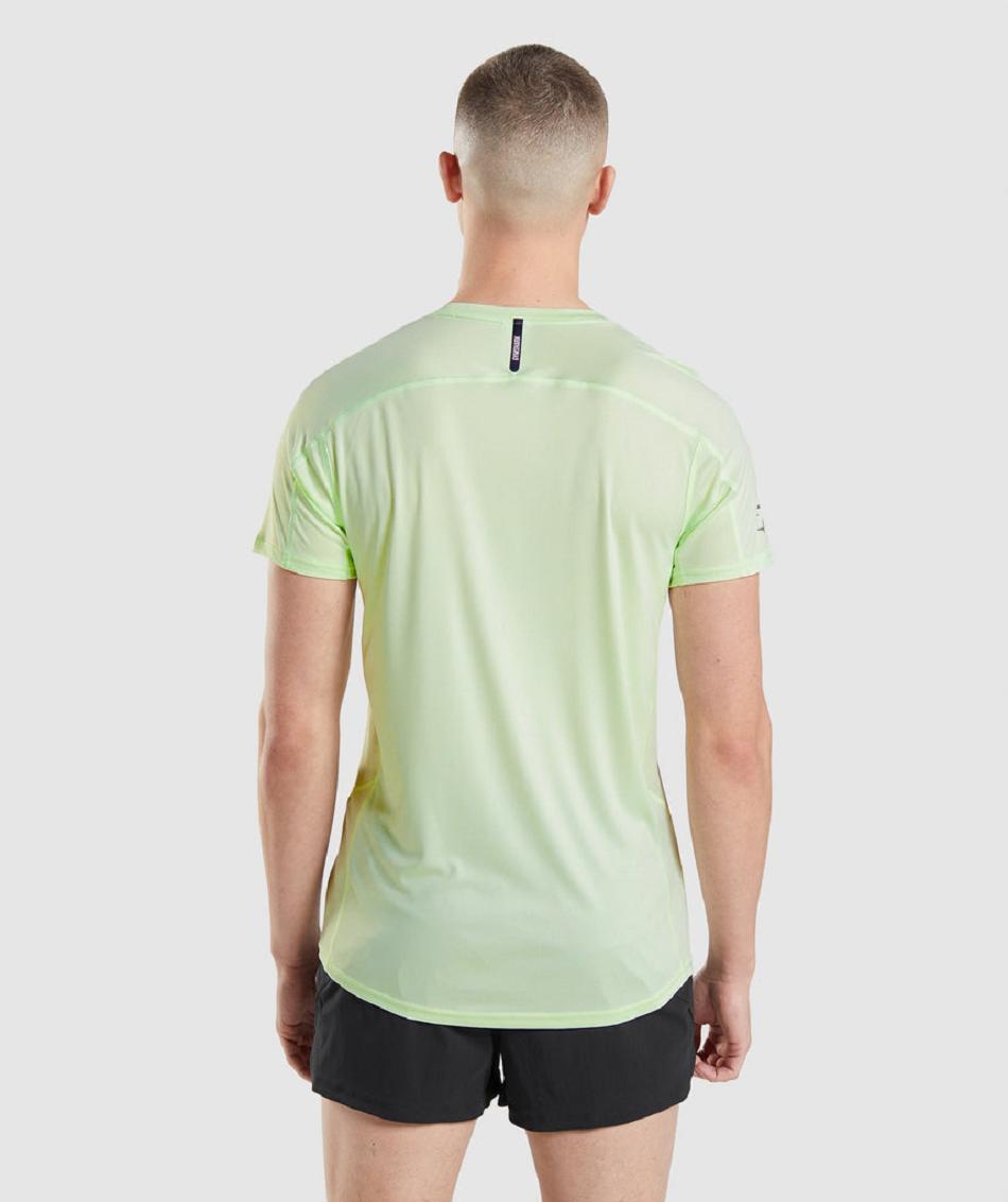 T Shirts Gymshark Speed Evolve Hombre Verdes | MX_3096FDN