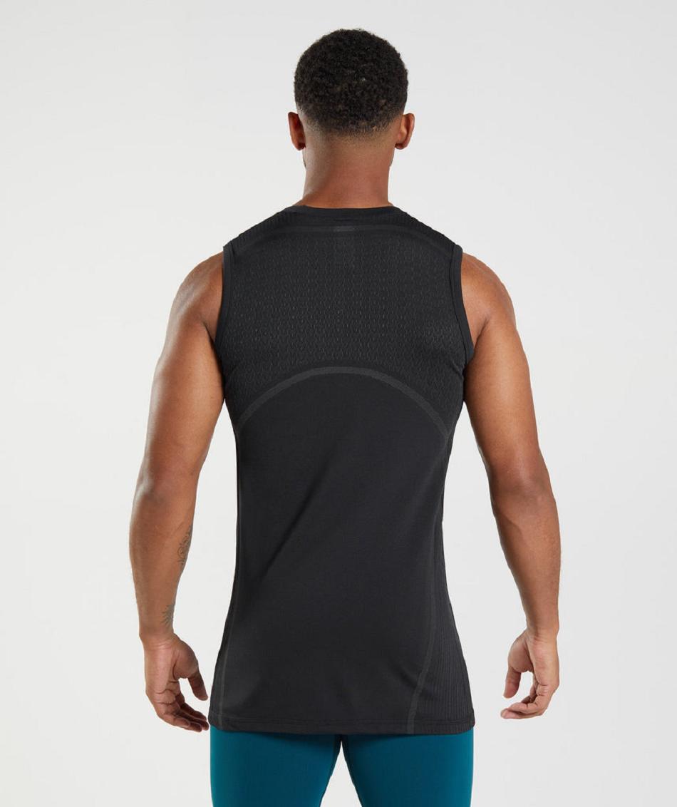 Tank Top Gymshark 315 Seamless Hombre Negros | MX_2926SGL