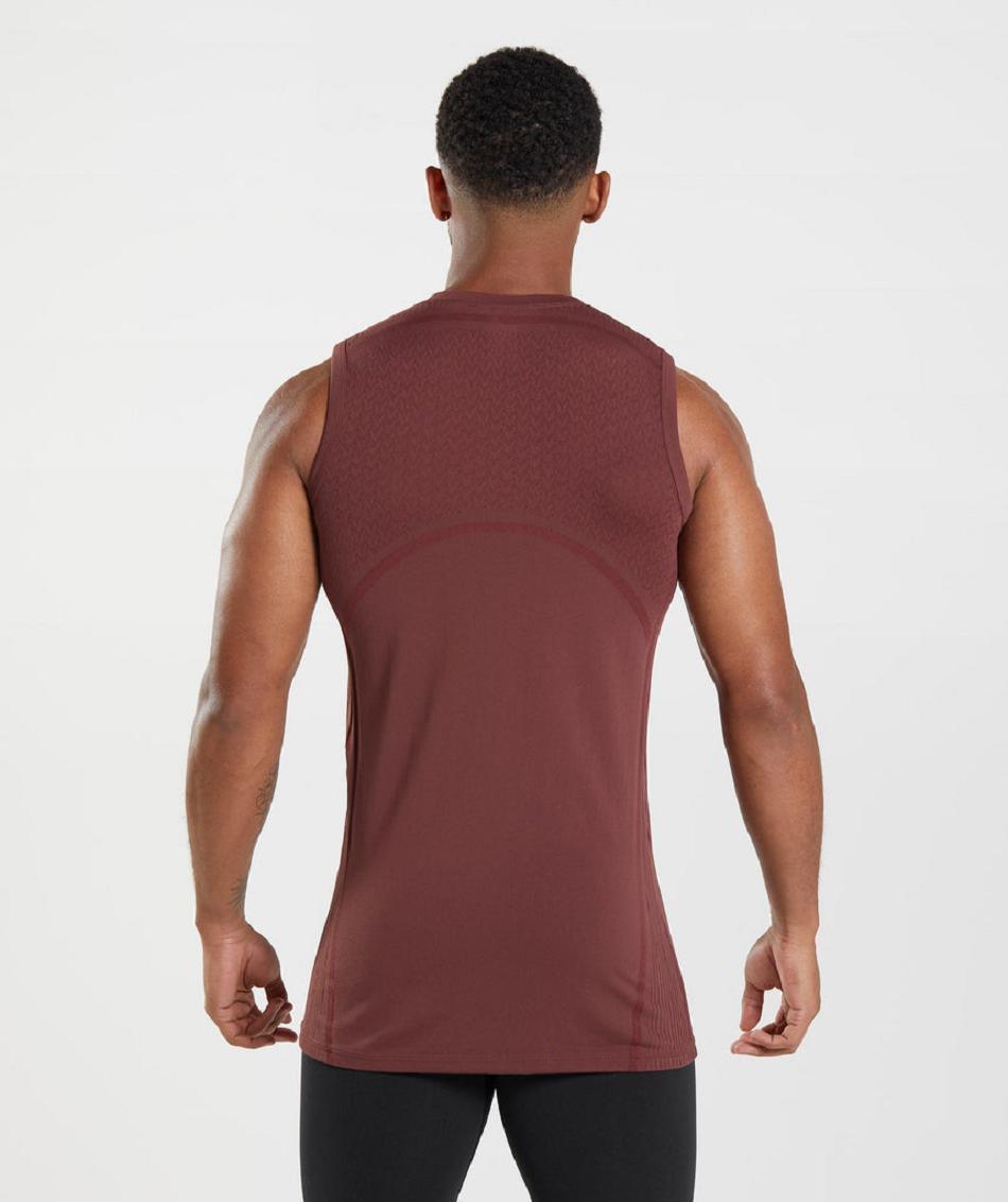 Tank Top Gymshark 315 Seamless Hombre Rosas Marrom | MX_2925AHK