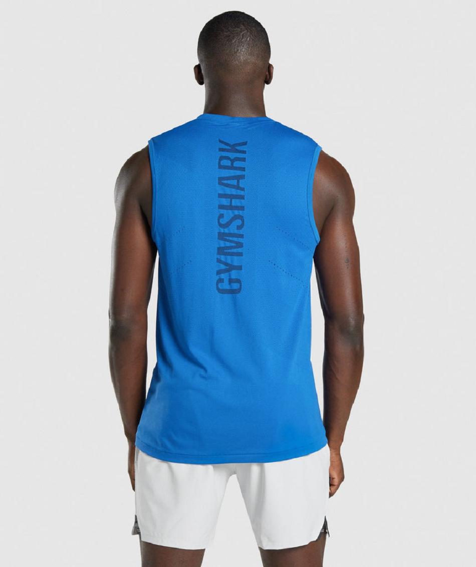 Tank Top Gymshark Apex Hombre Azules | MX_3048AHK