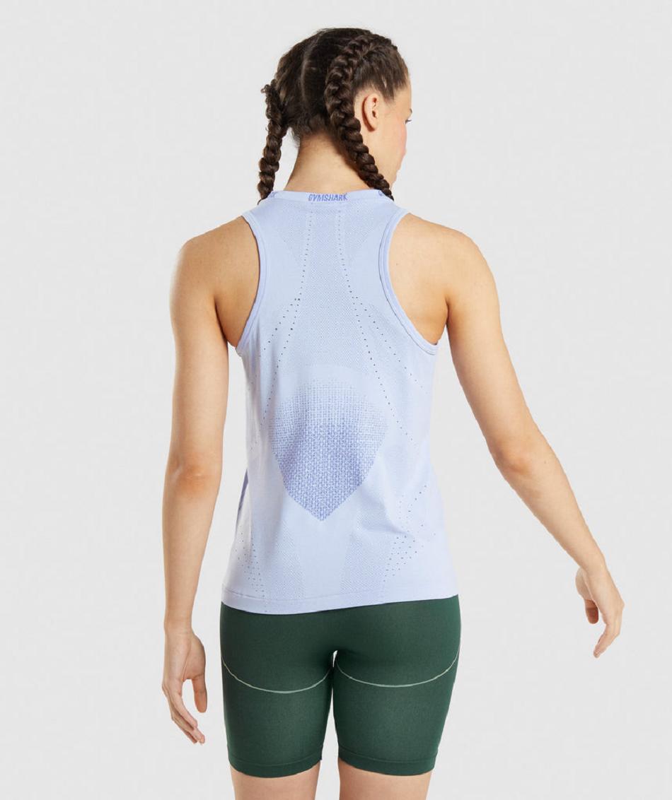 Tank Top Gymshark Apex Seamless Mujer Lavanda Azules Azules | MX_3963NWY