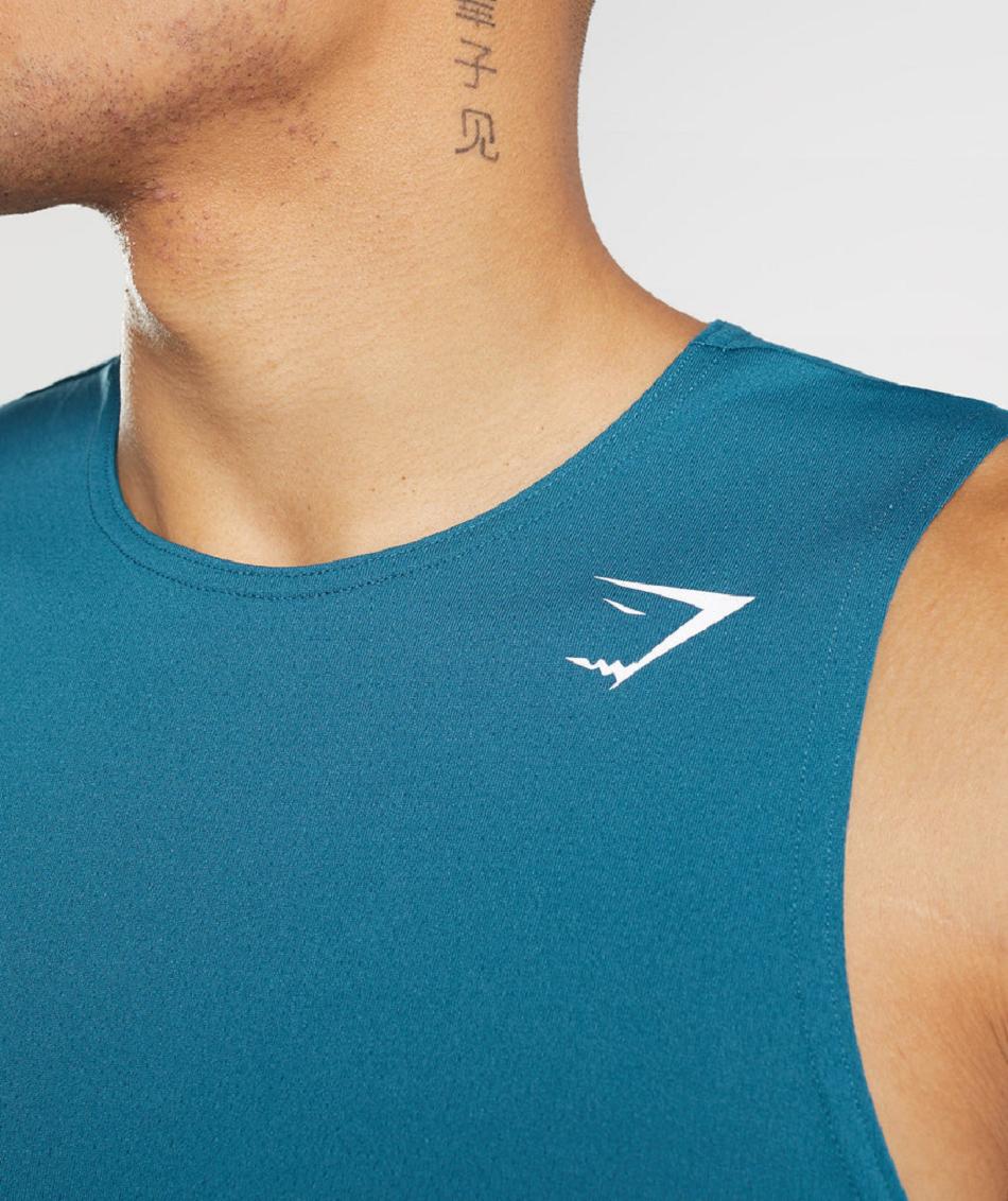 Tank Top Gymshark Arrival Hombre Azules | MX_3072HAP