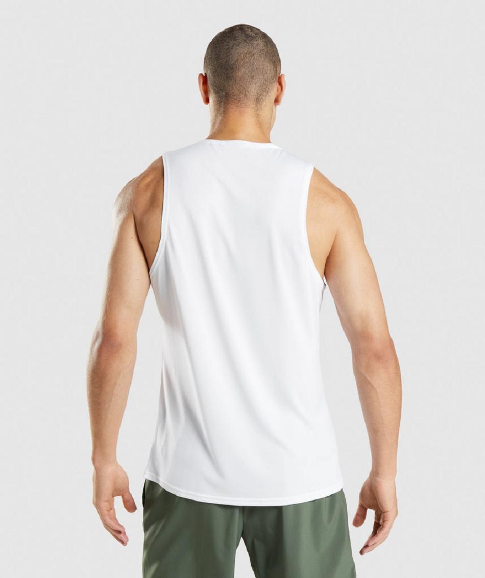 Tank Top Gymshark Arrival Hombre Blancos | MX_3062BEX