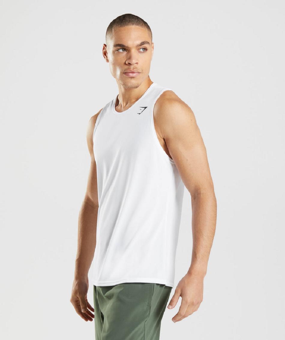 Tank Top Gymshark Arrival Hombre Blancos | MX_3062BEX