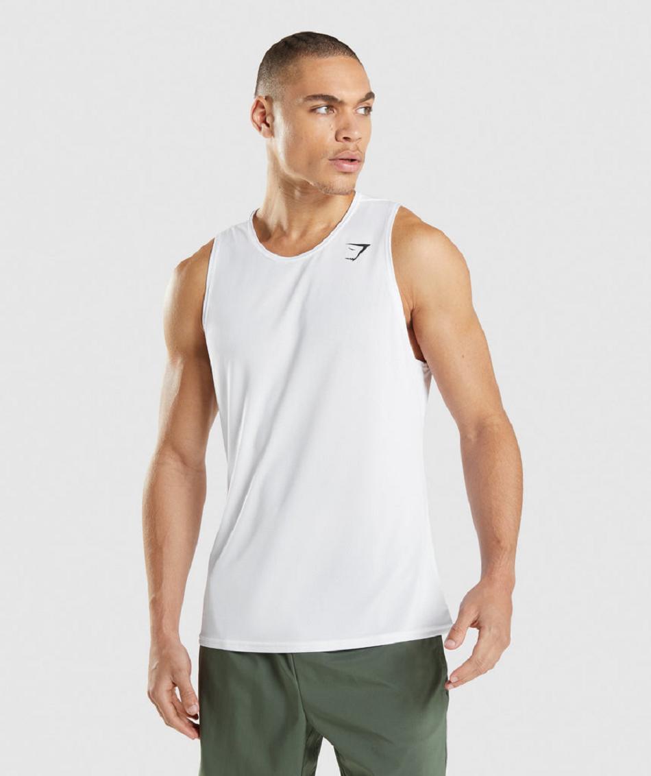 Tank Top Gymshark Arrival Hombre Blancos | MX_3062BEX