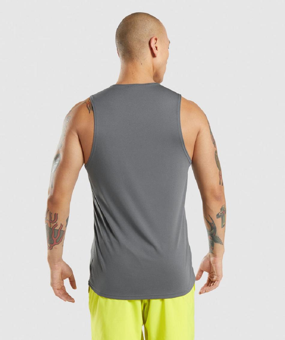 Tank Top Gymshark Arrival Hombre Grises | MX_3051DFM