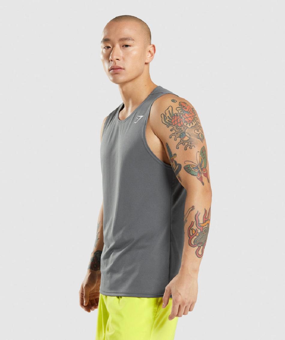 Tank Top Gymshark Arrival Hombre Grises | MX_3051DFM