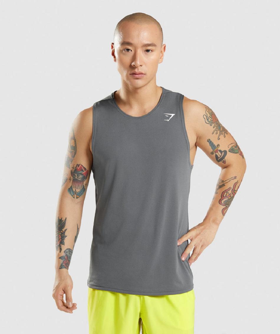 Tank Top Gymshark Arrival Hombre Grises | MX_3051DFM