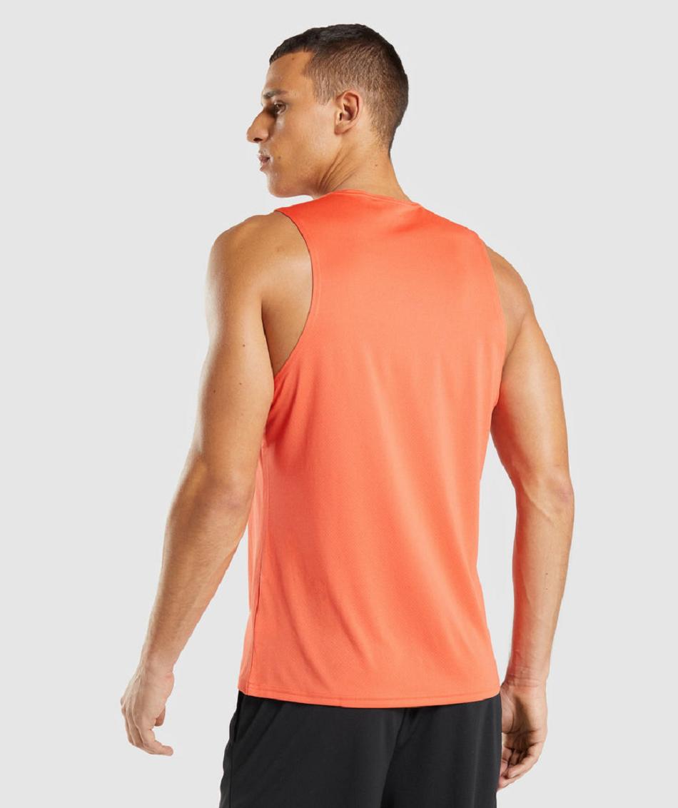 Tank Top Gymshark Arrival Hombre Naranjas | MX_3028JPQ