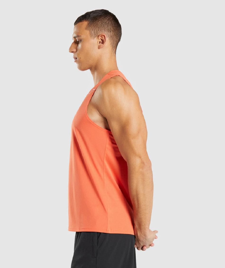 Tank Top Gymshark Arrival Hombre Naranjas | MX_3028JPQ