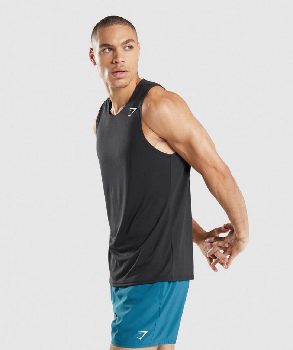 Tank Top Gymshark Arrival Hombre Negros | MX_3080BEX