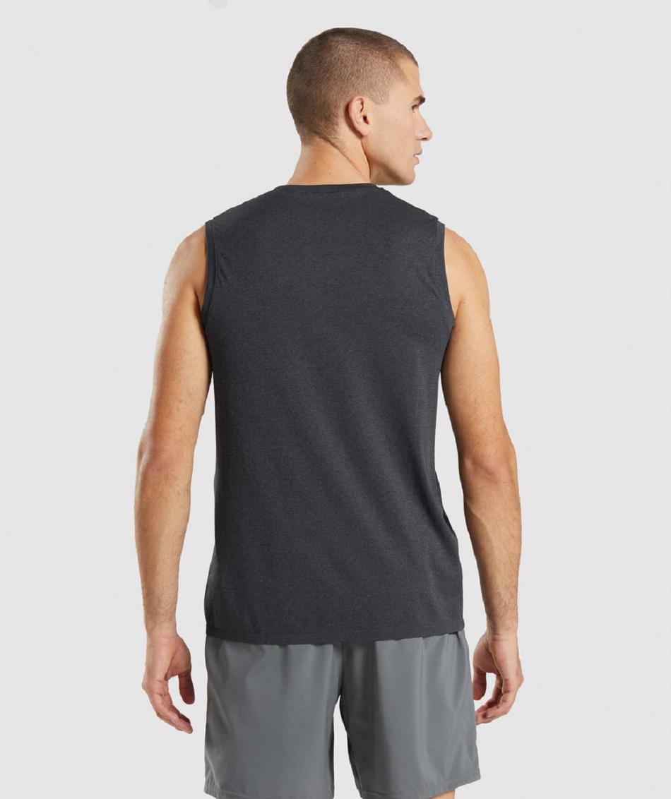 Tank Top Gymshark Arrival Seamless Hombre Negros | MX_3034VRW