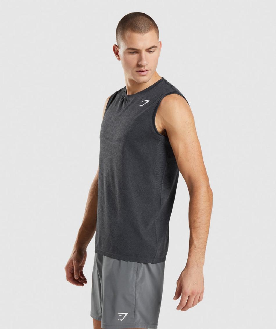 Tank Top Gymshark Arrival Seamless Hombre Negros | MX_3034VRW