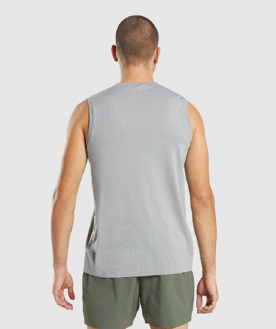 Tank Top Gymshark Arrival Seamless Hombre Grises | MX_3041RVD