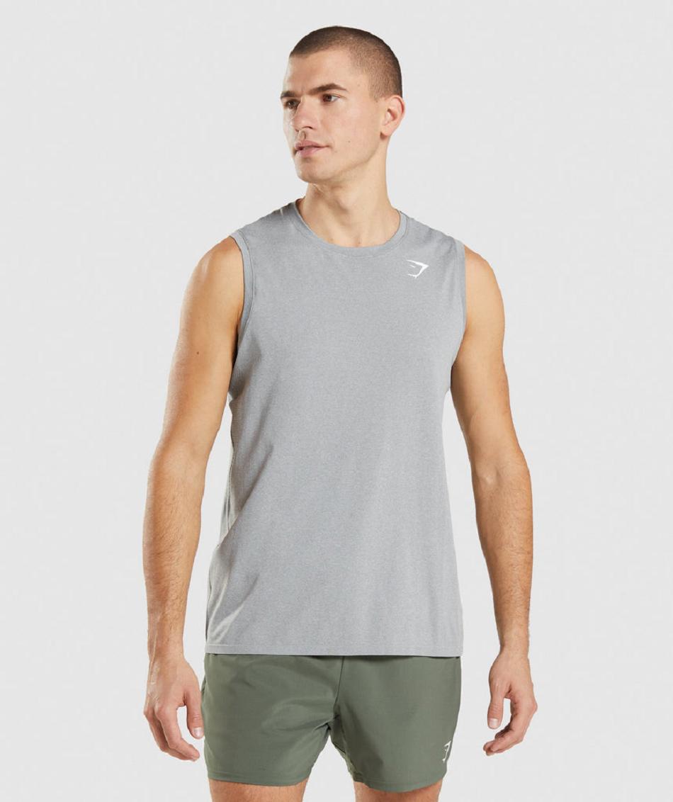 Tank Top Gymshark Arrival Seamless Hombre Grises | MX_3041RVD