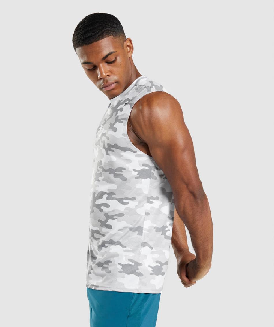 Tank Top Gymshark Arrival Sin Manga Hombre Grises Claro | MX_3020OKI