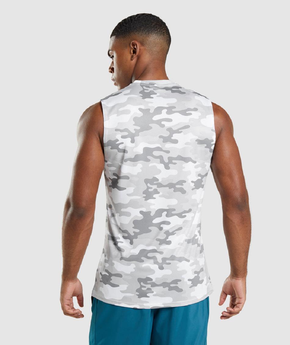 Tank Top Gymshark Arrival Sin Manga Hombre Grises Claro | MX_3020OKI