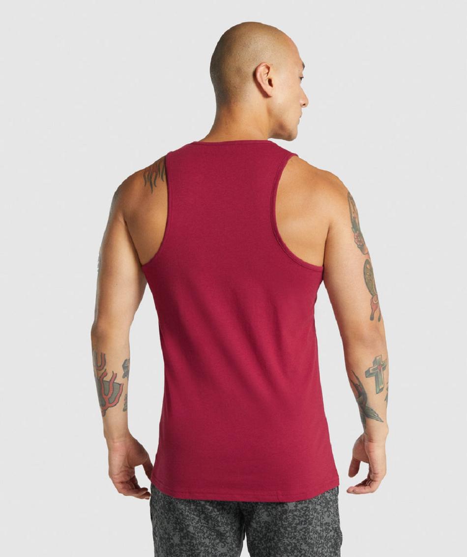 Tank Top Gymshark Critical 2.0 Hombre Vino | MX_3016TCE